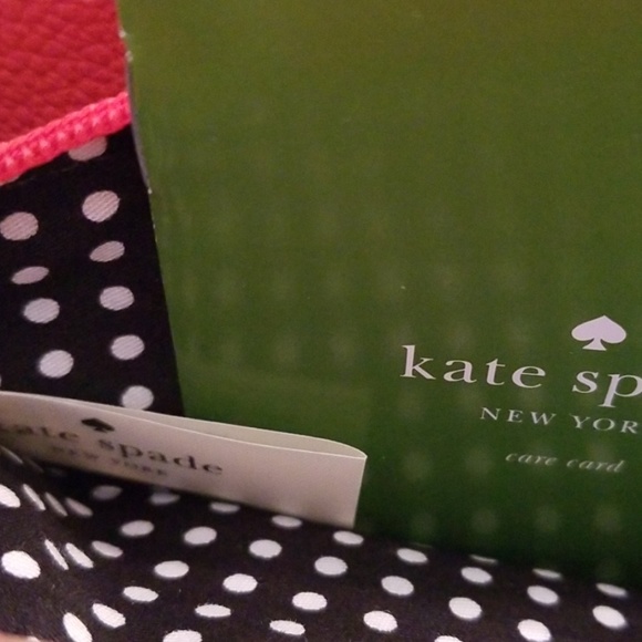 Kate Spade wallet wristlet leather  geranium color NWT - Picture 8 of 8